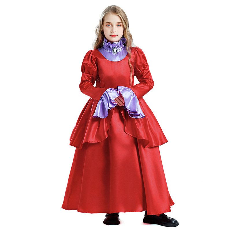 Halloween Kidsren's Performance Costumes Victorian Retro Palace Princess Dress Tea Party Costumes Stage Costumes