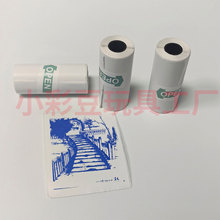 跨境小型打印机纸10年标签彩色不干胶透明贴纸mini printer paper