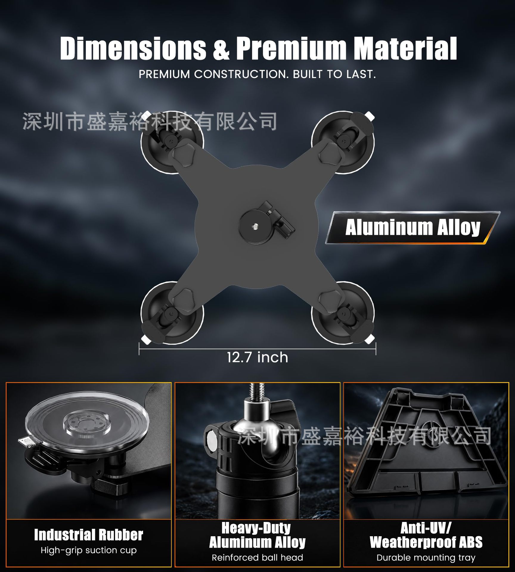 Cross-border applicable Mini car mount suitable for cars, RVs, and boats