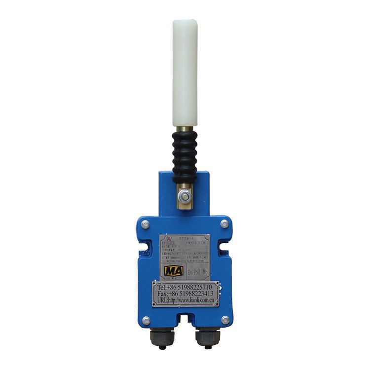 El interruptor de desviación de cinta a prueba de explosiones para equipos eléctricos giratorios bidireccionales es de seguridad intrínseca para uso en minería.