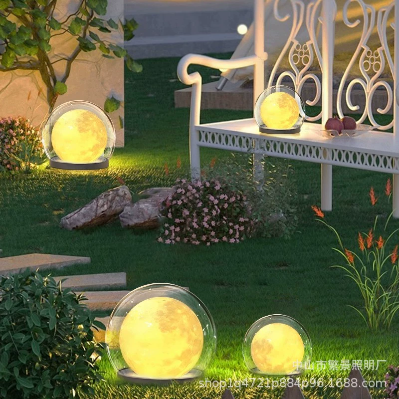 Открытый Водонепроницаемый Сад Вилла Двор Круглый Лунный Свет Ворота Столп Лампа Стены Лампа Вилла Столб Свет