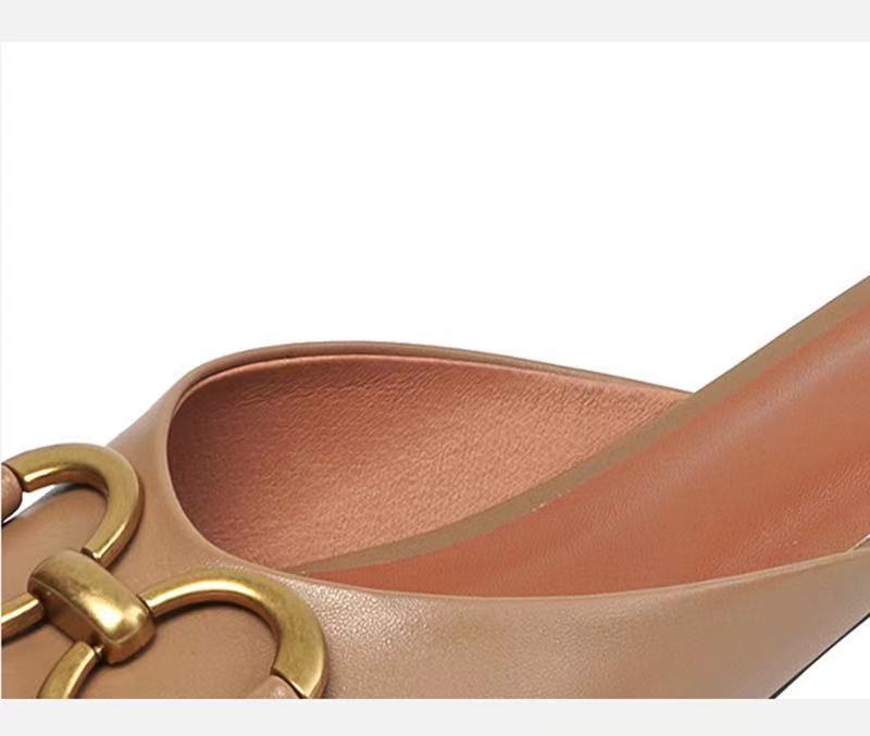 Cómodas pantuflas planas tipo mule