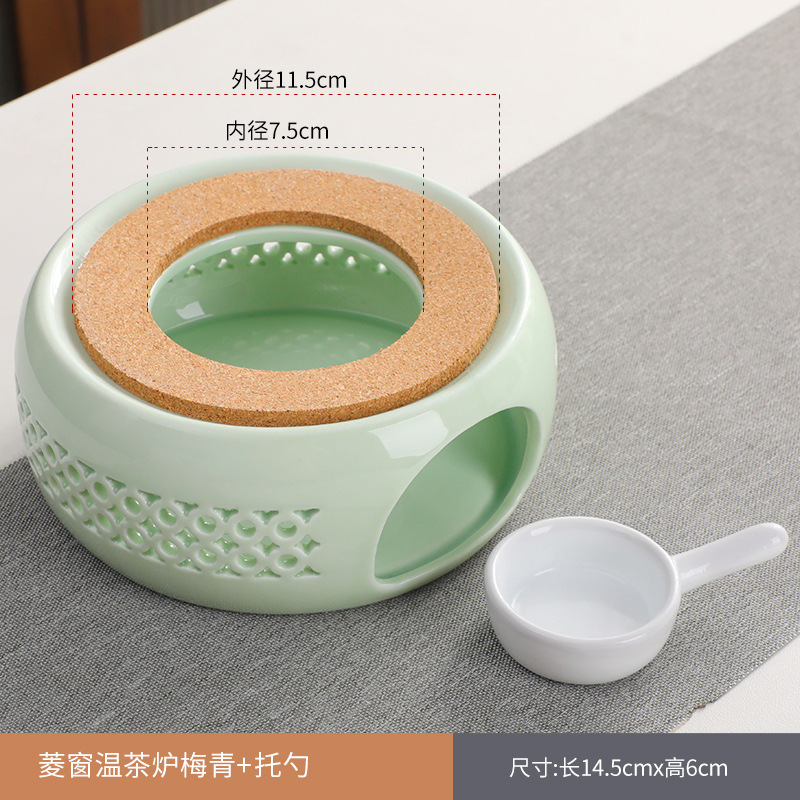Directo de fábrica de té de la vela calentador de cerámica de la preservación del calor del hogar calefacción calentador de té restaurante Hotel calentador de té