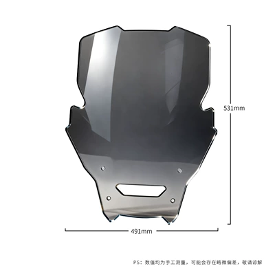 Motorcycle front windshield Windshield Modification, Heightening Windscreen - ash-5349cm