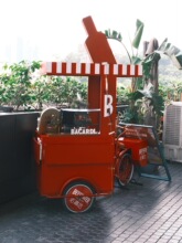 户外摆摊小吃车可移动网红倒骑驴商场促销花车小吃咖啡调酒奶茶车