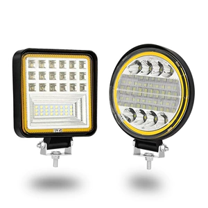 Avtomobil Yük Maşını 4 Düym 126 Vt Dairəvi LED İşığın, Sarı Mələk Gözü Halqası