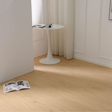 强化复合防潮木地板北美欧橡木三层地板奶油风纯色耐磨实木地板