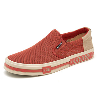 25638 Summer New Trendy Versatile Men's Shoes Fashionable Breathable Comfortable Mesh Slip-On Fashion Casual Shoes