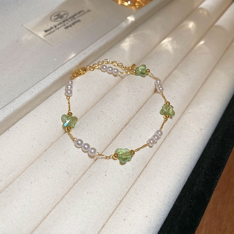 Diamante incrustado ZIRCON mariposa OPAL pulsera personalidad temperamento pulsera de moda todo partido pulsera artística al por mayor