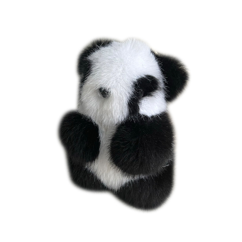 Imitación de pelo de visón panda colgante regalo de cumpleaños agarra muñeca de peluche lindo panda bolsa colgante