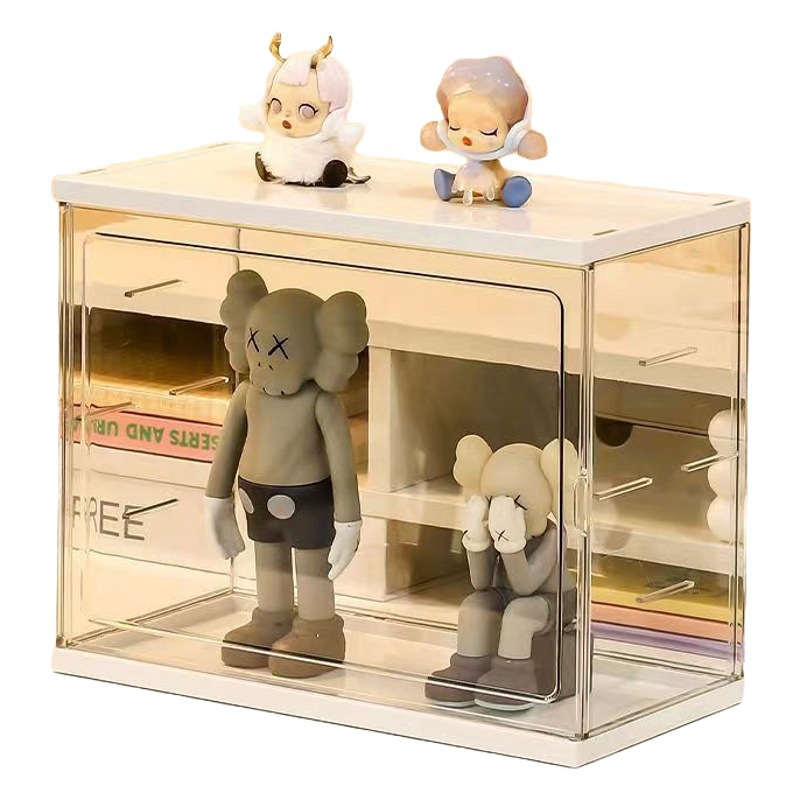Soporte de exhibición de almacenamiento de caja ciega gabinete de exhibición de caja ciega almacenamiento de artefactos Almacenamiento de muñecas estante de caja ciega gabinete de colección hecho a mano