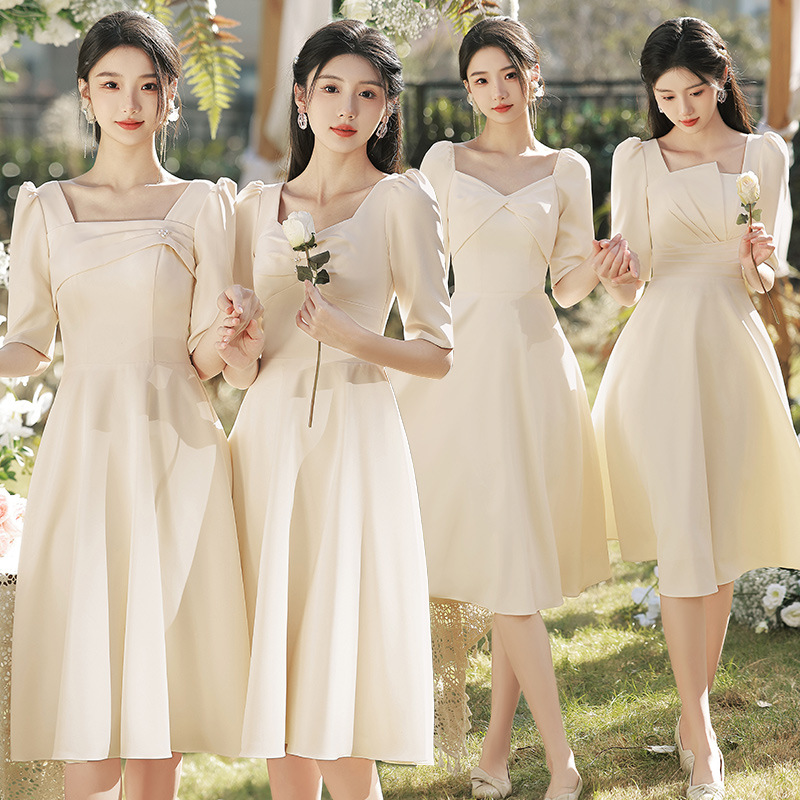 Autumn bridesmaid dress