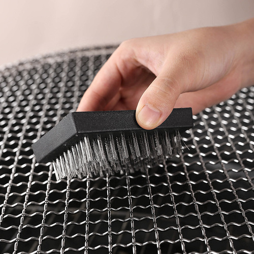 Amazon Stainless Steel Wire BBQ Brush Multi-functional Outdoor BBQ Brush Convenient Cleaning Brush BBQ Accessory