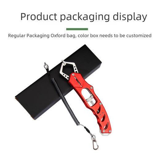 Fish Gripper Stainless Steel Lure Fishing Clip Portable Fish Grip with Safety Rope and Locking Buckle for Live Fish – Fishing Tool