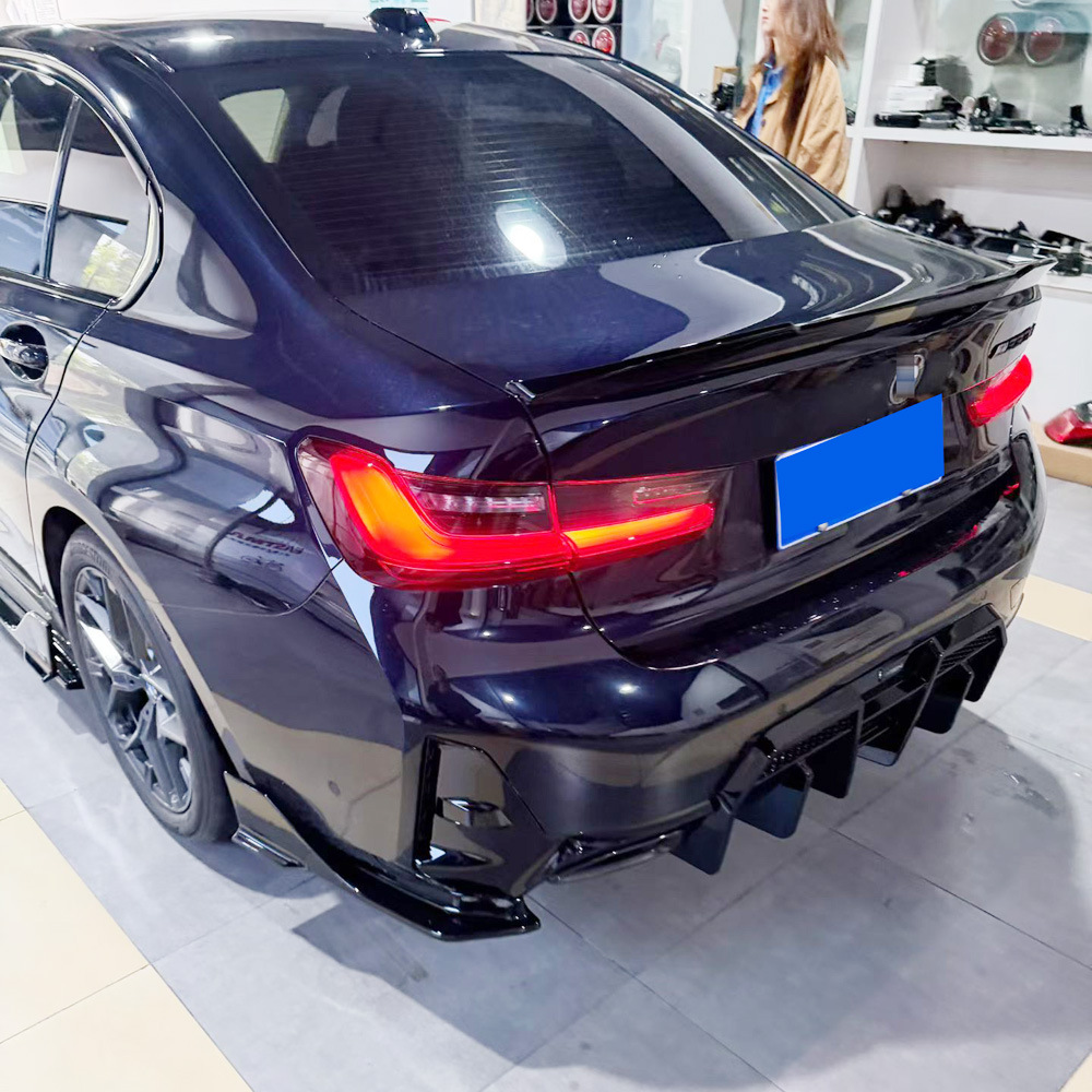 Suitable for BMW 3 Series G20G28 late LCI modified with VTEN second-generation rear lip V2 rear spoiler small body kit and tailpipe