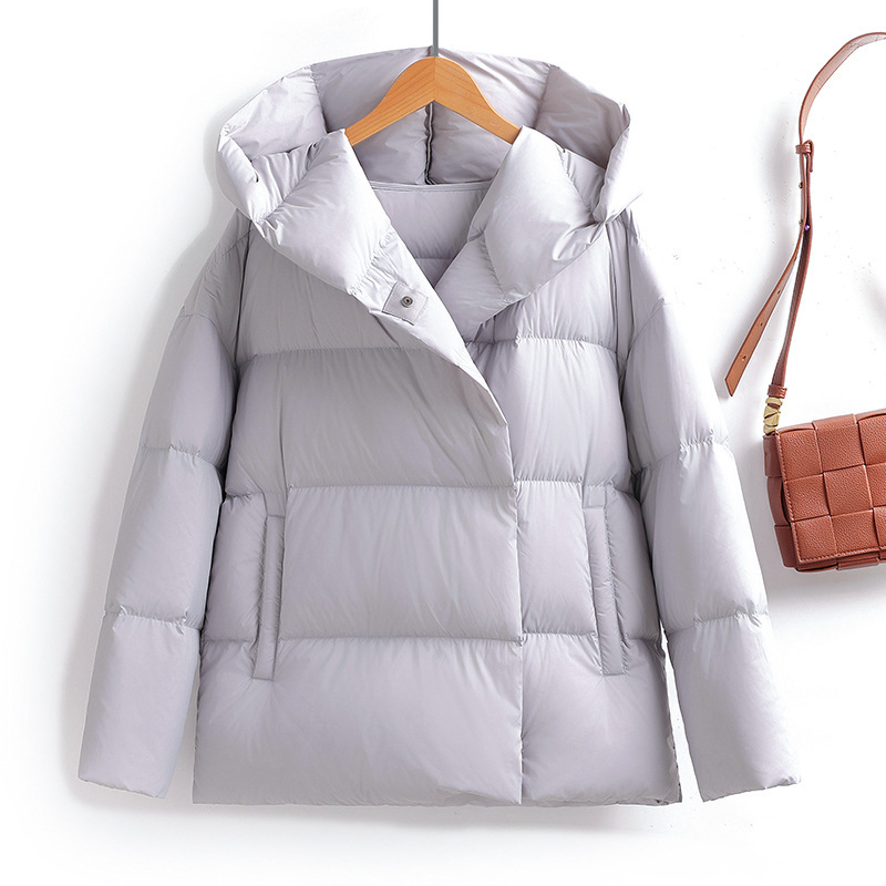 25 New Kafulan Di down Jacket Women's 90 White Duck down Ultra-Light Cold Protection Handy Gadget Casual Hooded Drop Shoulder Sleeves 951