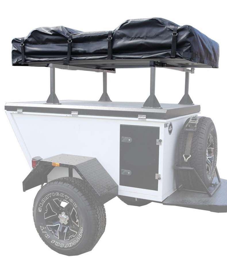 Car Roof Top Tent, Soft-Top Fabric Tent, Quick-Open Camping Long-Style Car Roof Tent