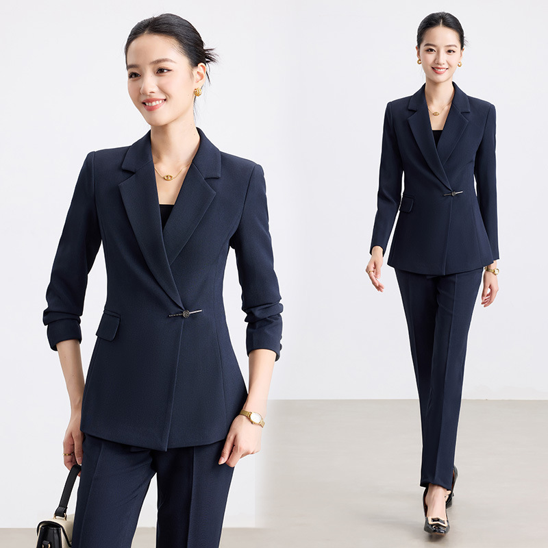 New Chinese Style Suit Suit Case Customer Service Professional Clothing Jewelry Store Hotel Manager Work Clothes Suit Jacket