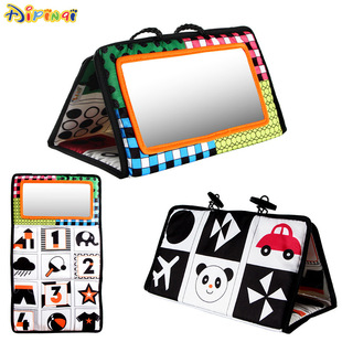New Baby Haha Mirror Car Hanging Toy Car Rear Seat Pendant Foldable Baby Vision Training Pattern Car Hanging