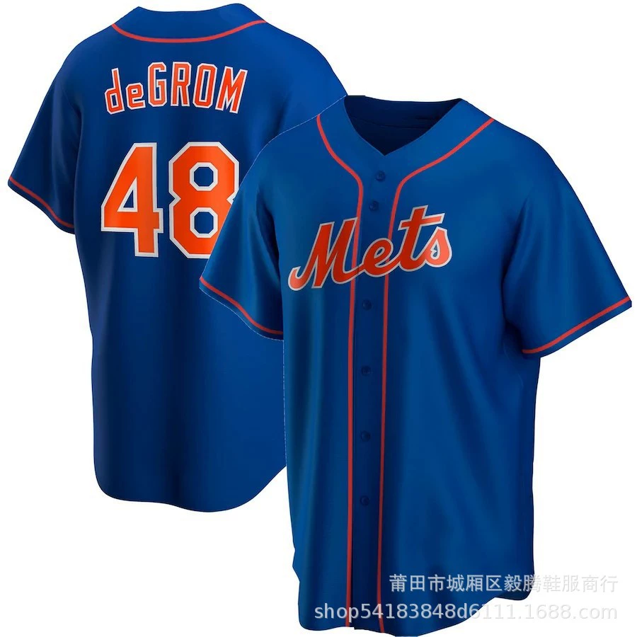 2020 новый бейсбол джерси оптовая Mets #48 Jacob Degrom Джерси