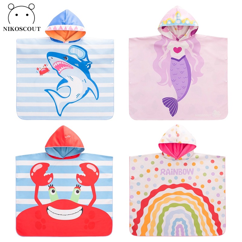 Quick-Drying Bath Towel Swimming Kidsren's Cape Towel Sports Portable Pullover Double-Sided Surfing Outer Shawl Absorbent Bathrobe Quick-Drying Bath Towel Swimming Kidsren's Cape Towel Sports Portable Pullover Double-Sided Surfing Outer Shawl Absorbent Bathrobe