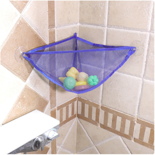 宝宝玩具收纳网袋  浴室吸盘宝宝洗澡储物袋 挂壁式网面袋 配吸盘