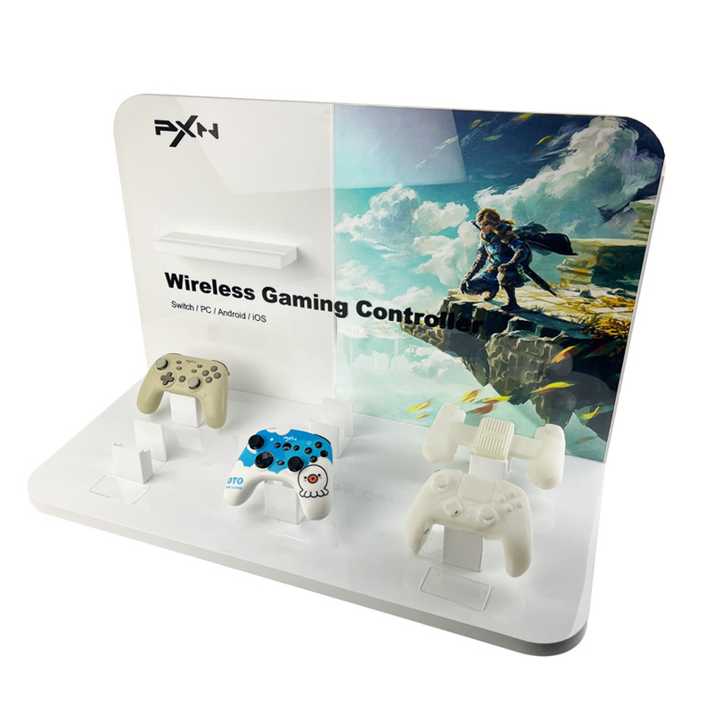 无线游戏手柄展示架 亚克力高端陈列架 定制游戏机展示台