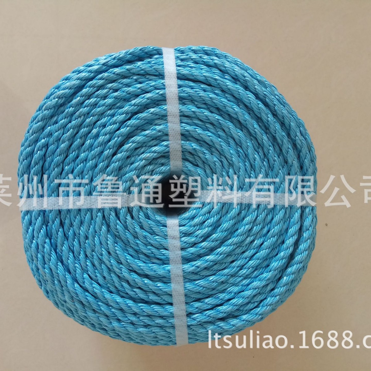 外贸品质10mm蓝色pp牵引绳，高强度