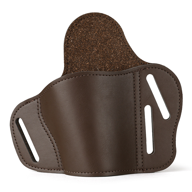 Cross-Border Tactical Universal Pu Leather Holster Scorpion-Style Cowhide Three-Slot Pistol Holster Waist-Mounted Glock Invisible Quick-Draw Holster