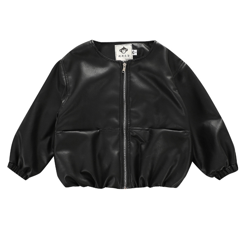 Leather jacket plus fleece