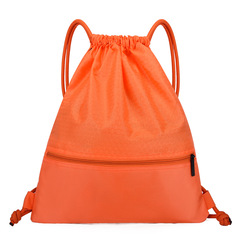600D Oxford cloth drawstring backpack, large capacity, portable storage bag for travel, fashionable.