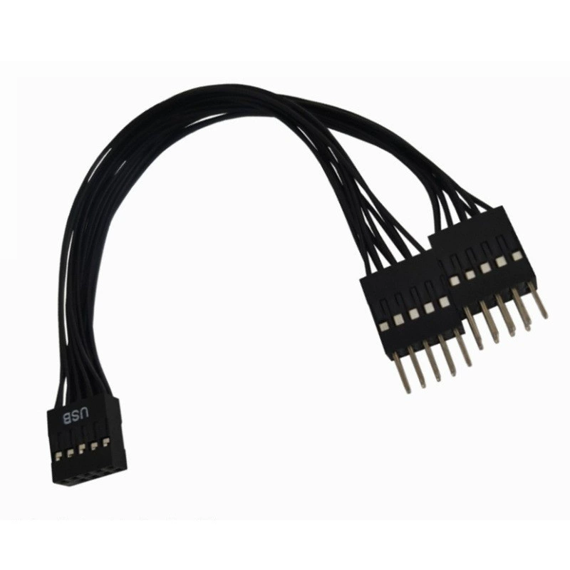 Настольная материнская плата компьютера USB9 разъем вращения 9 стежков, одноточечная удлинительная линия USB расширительная линия 1 точка 2 кабель данных