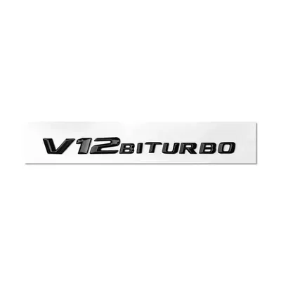 V12 supercharged car emblems, Car logo - standard-v12biturbo