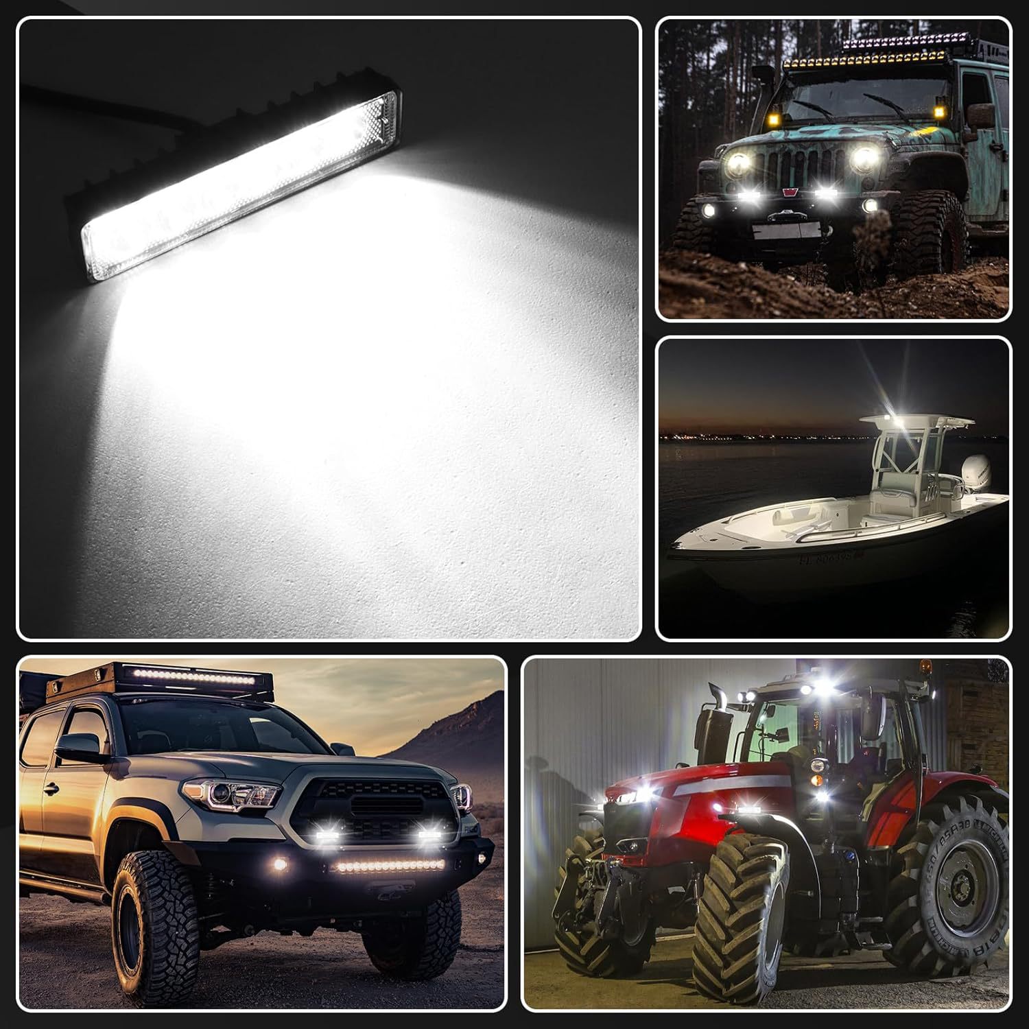 Cross-Border In-Stock 18W Automotive Work Light, Vehicle Inspection Light, Motorcycle Spotlight, Off-Road Vehicle Light, Modified Led Car Light