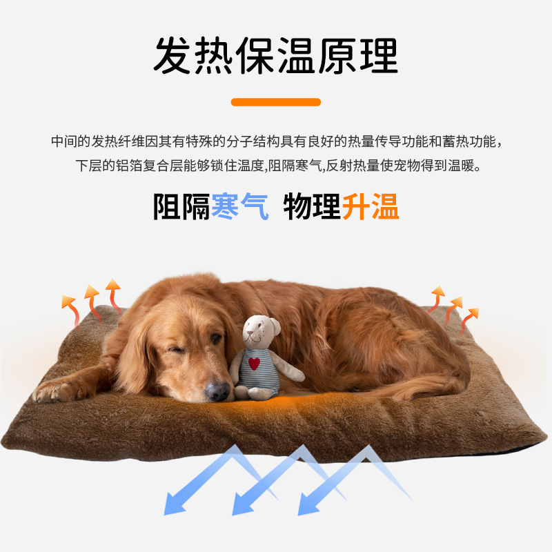 クロスボーダーペット加熱マット自己発熱毛布巣マット北極ベルベットスリーピングマット猫マット犬マットペット用品|undefined