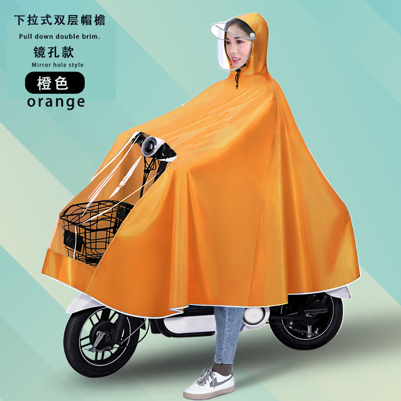 Raincoat eléctrico largo todo el cuerpo a prueba de tormentas motocicleta batería coche una sola persona para aumentar el grosor raincoat al por mayor