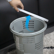 垃圾桶无盖家用大小号塑料压圈厨房卫生间办公纸篓酒店卫生桶收纳