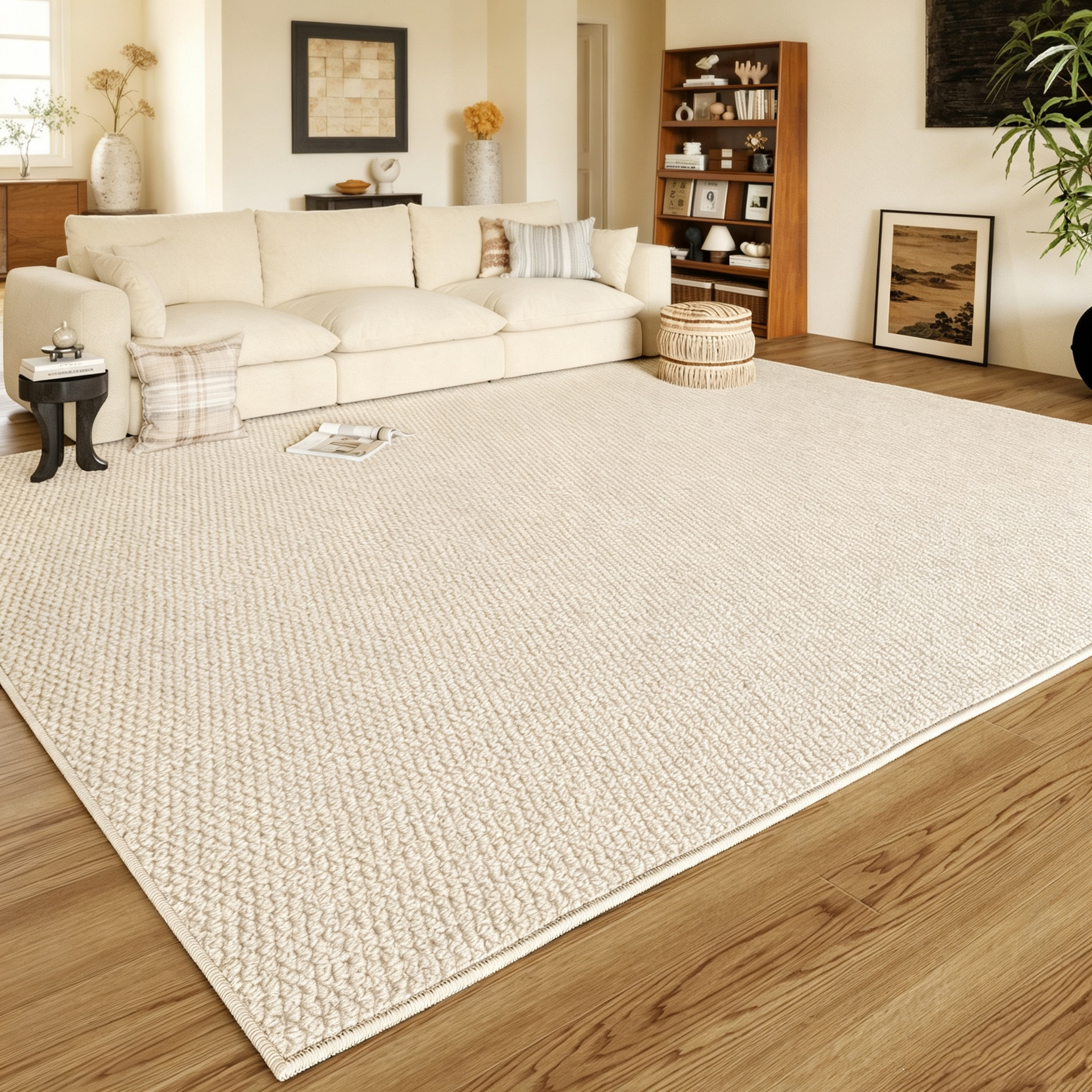 Viento de madera alfombra de seda alfombra anti-gato sala de estar alfombra de suelo japonesa dormitorio alfombra de tatami resistente a la suciedad alfombra de desgaste