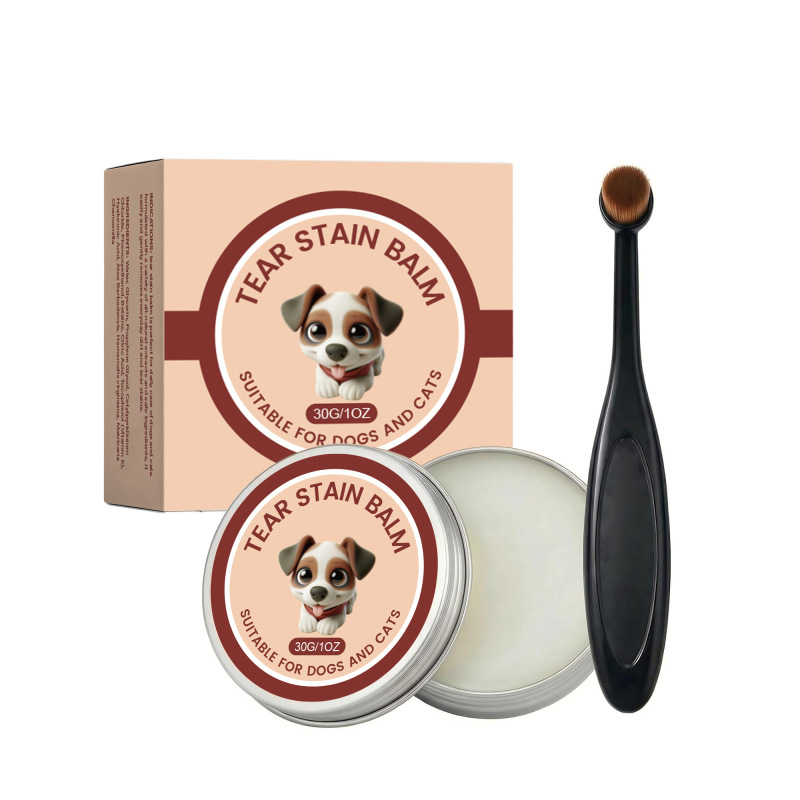 Pet Tear Stain Protection Cream & Brush Pet Tear Stain Care Cream + Brush