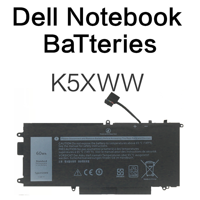 K5Xww Battery for Dell Notebook Latitude 5289 7390 Compatible with L3180 7280