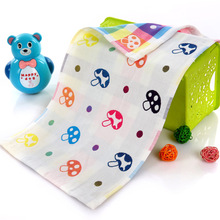 三层纱布童巾水洗儿童棉婴儿洗脸巾手帕口水巾小毛巾纱布浴巾批发