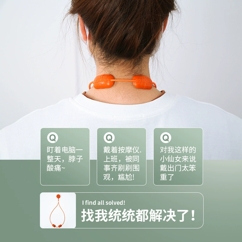 Massager, medical pendant for office, with neck protection