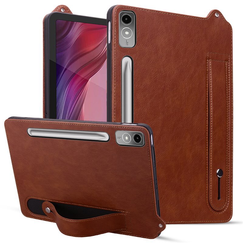 For Lenovo Tab P12 Protective Case Xiaomi pad7 Crazy Horse Pattern Wristband Bracket Anti-fall Protective Case Red Rice SE For Lenovo Tab P12 Protective Case Xiaomi pad7 Crazy Horse Pattern Wristband Bracket Anti-fall Protective Case Red Rice SE