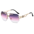 Gold Frame Progressive Purple Lens