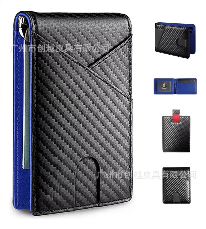 低価格超薄型 RFID 消磁カードホルダー メンズ財布 マルチカードスロット財布 薄型ドルホルダー カーボンファイバー財布|undefined