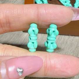 菱镁矿松石金刚杵配件手工编织DIY文玩手链项链隔珠时尚配饰