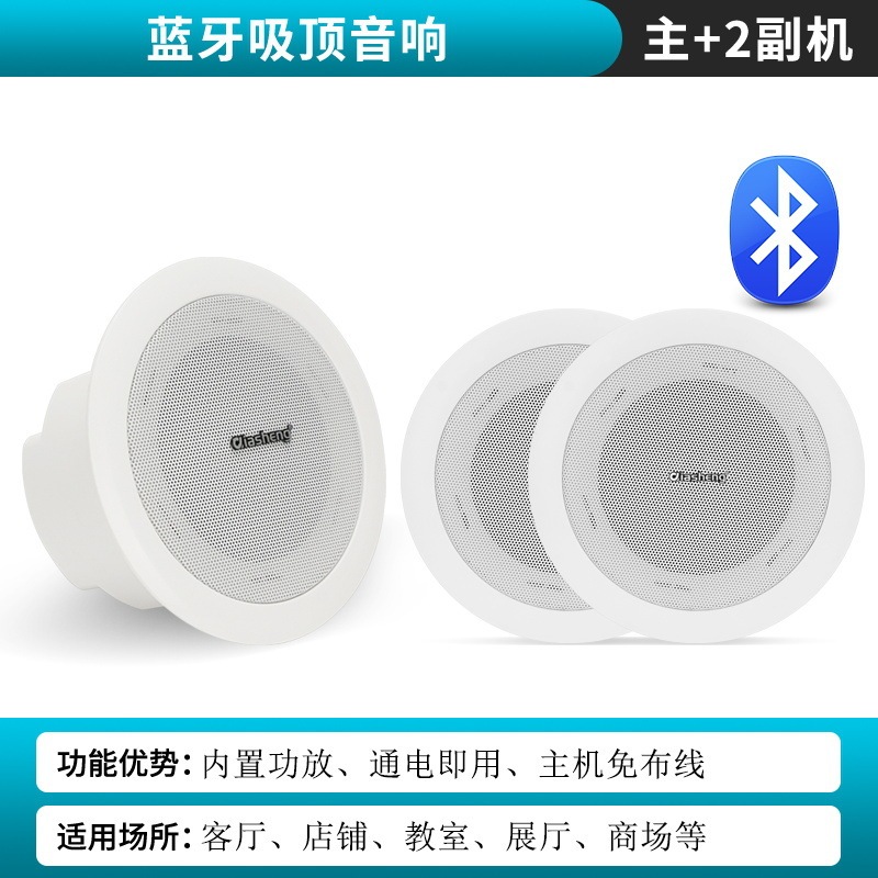 QIASHENGコードレスブルートゥース吸頂オーディオショップ専用天井ラッパ吊り天井埋め込み式重低音スピーカー|undefined