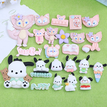 卡通贝儿恰恰系列树脂饰品配件 diy奶油胶手工发夹水杯材料包批发