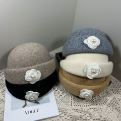 秋冬新款复古留洋千金帽羊毛混纺贝雷帽女高温定型时尚保暖公主帽