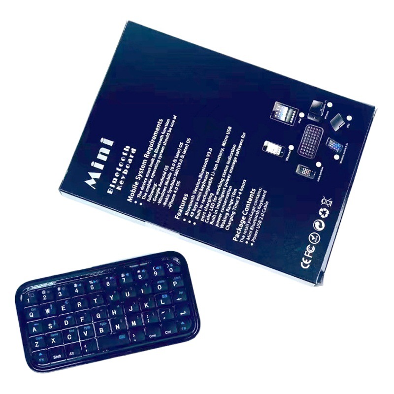 Nueva Venta caliente Comercio exterior superventas multi-Sistema Universal inalámbrico Bluetooth Mini teclado portátil fábrica al por mayor